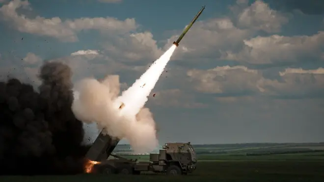 Залп HIMARS в Украине
