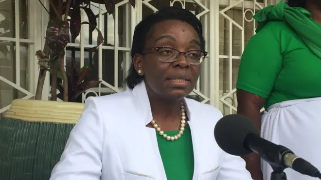 Victoire Ingabire mu kiganiro n'abanyamakuru mu rugo iwe i Kigali ku itariki ya 9/11/2019, ubwo yatangazaga ku mugaragaro ko atangije ishyaka DALFA-Umurinzi