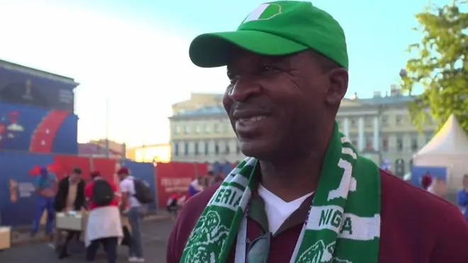 Un supporter des Super Eagles