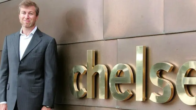 Roman Abramovich in 2007 outside Chelsea's training ground