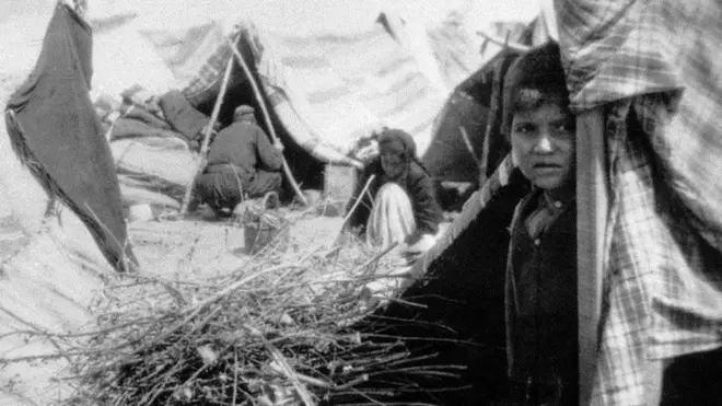 Лагерь для депортированных армян на Багдадской железной дороге, 1915 год