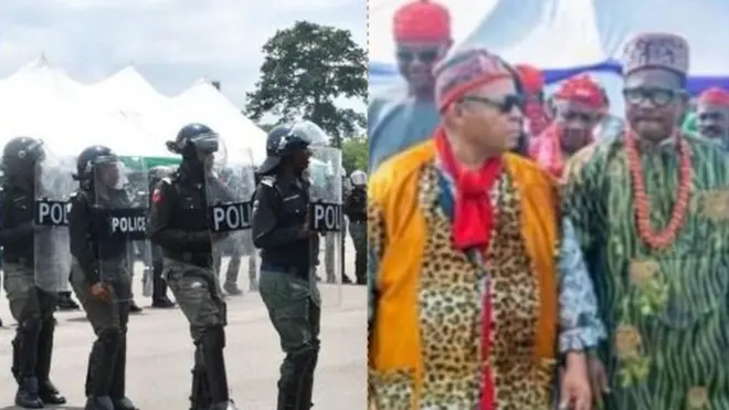 Ndị uweojii na Eze Anayochukwu Durueburuo, obi nke Okwudor, na Eze Sampson Osunwa