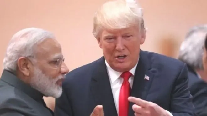નરેન્દ્ર મોદી અને ડોનાલ્ડ ટ્રમ્પ