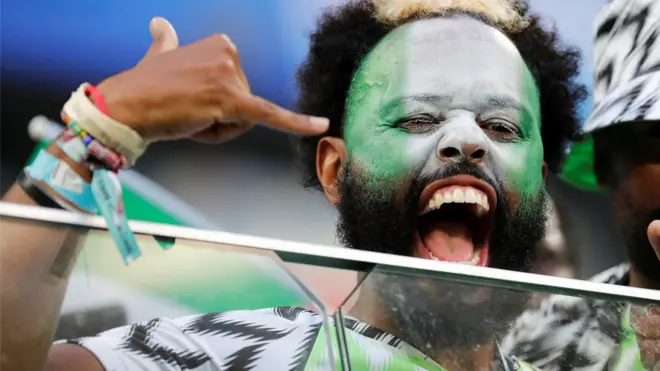 Nigerian football fan
