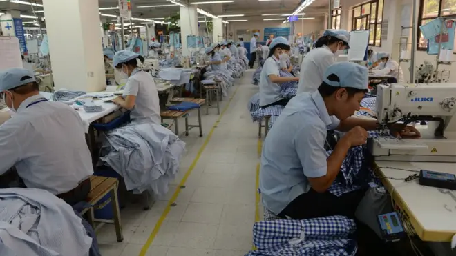 Một xưởng may tại Hà Nội