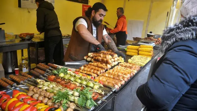 Man selling Street food