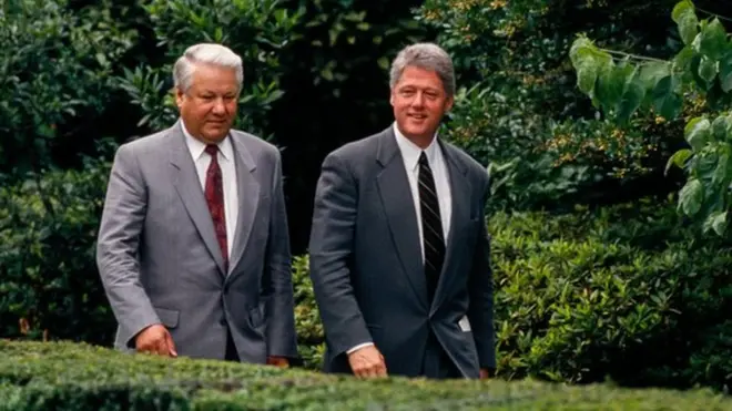 Ельцин и Клинтон