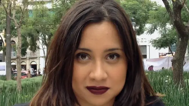 Rostro de una chica en Ciudad de México.