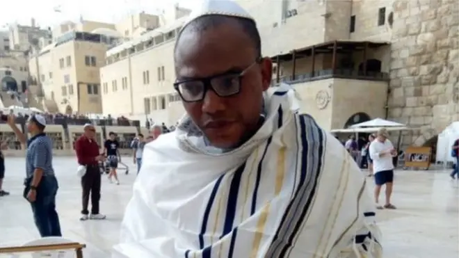Nnamdi Kanu appear for Isreal for October but dia goment deny say e dey dia