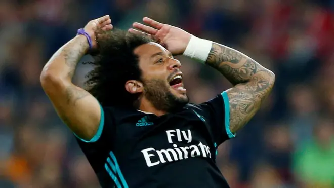 Marcelo fue uno de los goleadores de la tarde en Múnich.