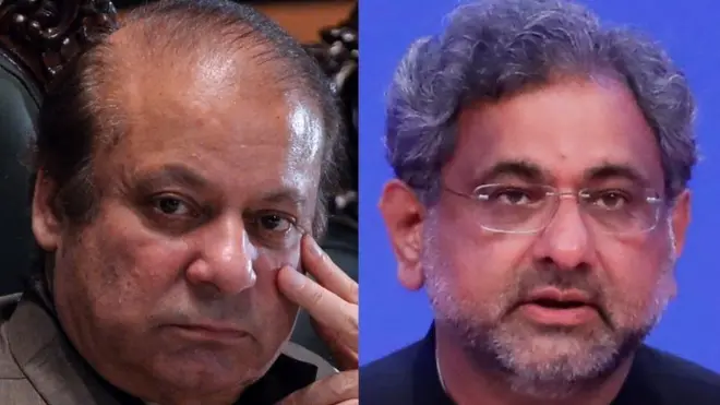 નવાઝ શરીફ અને શાહિદ ખાકાન અબ્બાસી