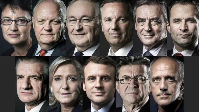 法國總統11名候選人