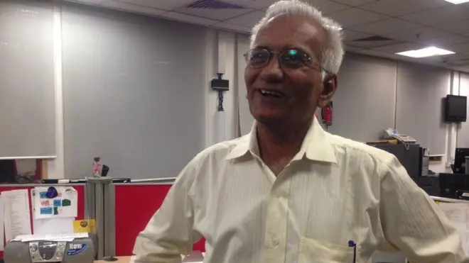 કુંદન શાહે તેમની છેલ્લી ફિલ્મ ‘પી સે પીએમ તક’ ના પ્રમોશન માટે બીબીસીની ઑફિસની મુલાકાત લીધી હતી