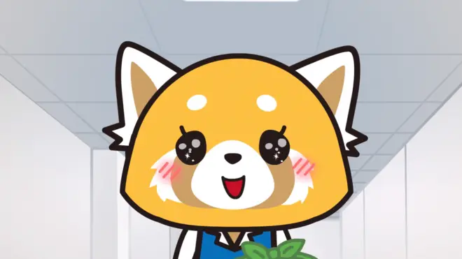 Aggretsuko, a cute little red panda office worker in Japan