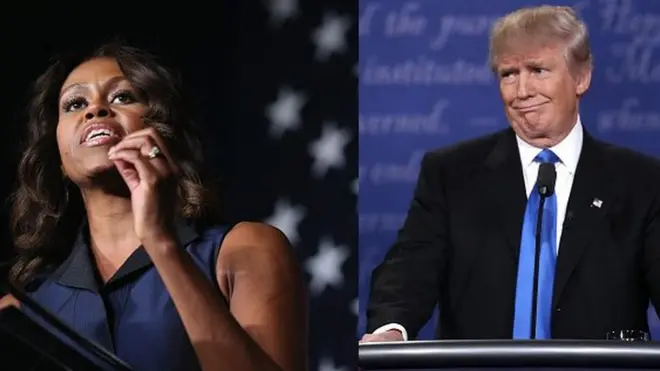 La première dame des Etats-Unis condamne les propos et les actes du candidat Donald Trump