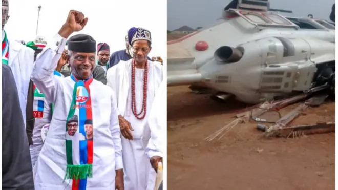 yemi osinbajo ati baalu naa lẹyin to ja