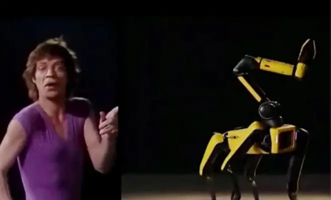 犬型ロボットがミック・ジャガーさんのダンスを再現　ストーンズの曲に合わせ