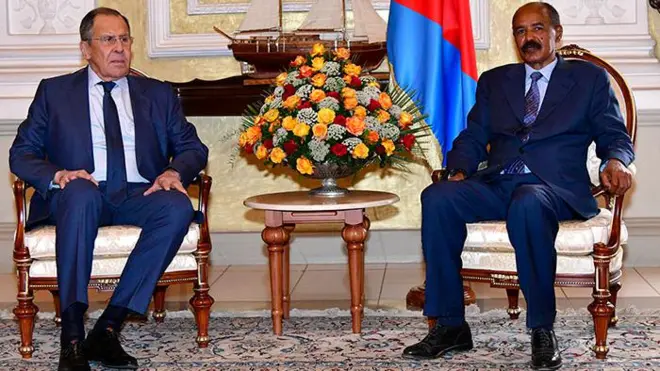 የውጭ ጉዳይ ሚኒስትር ላቭሮቭ እና ፕሬዝዳንት ኢሳያስ 