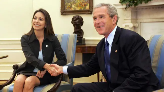 María Corina Machado et George W. Bush