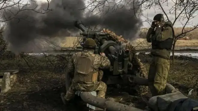 Украина, артиллеристы