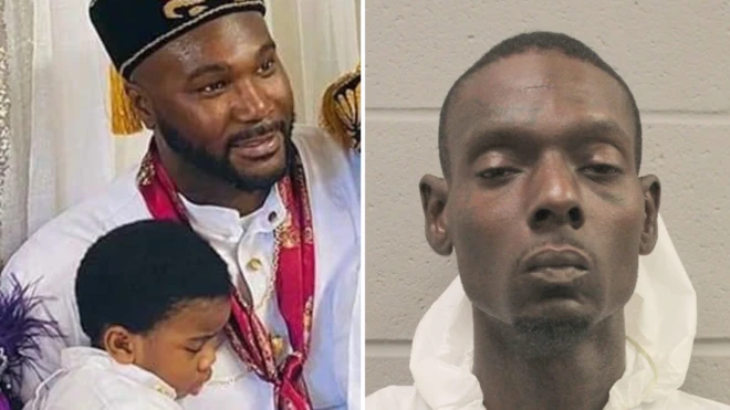 Di victims na 38 year old Michael Essien dead and im 2 year old son