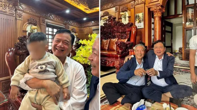 Những bức ảnh chụp ông Đinh La Thăng đang được lan truyền mạnh mẽ trên mạng xã hội 