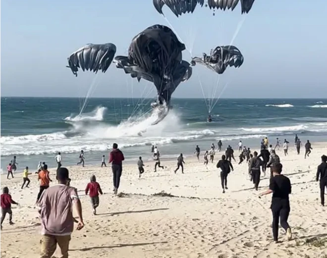 Gazze'ye havadan yardım