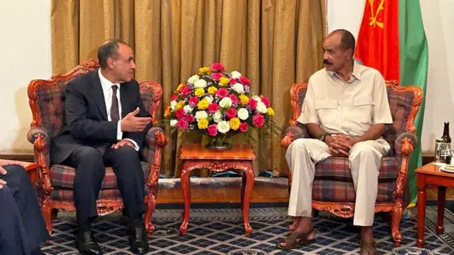 የኤርትራው ፕሬዝዳንት እና የግብፅ የውጭ ጉዳይ ሚኒስትር 