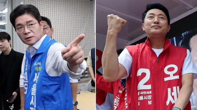 제9회 전국동시지방선거를 이틀 앞둔 1일 정원오 더불어민주당 서울시장 후보와 오세훈 국민의힘 서울시장 후보가 각각 일정을 소화하고 있다.