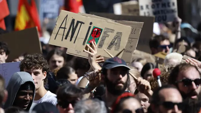 تظاهرات أنتيفا