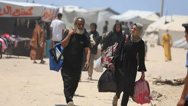 evlerine dönen Gazzeliler 