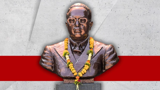 बिंदू चौकातील डॉ. बाबासाहेब आंबेडकर यांचा पुतळा.