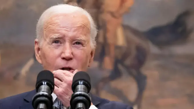 الرئيس الأمريكي جو بايدن في البيت الأبيض 