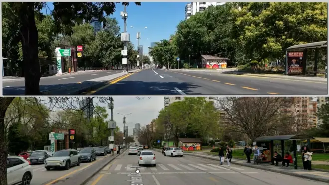 Burası Çankaya’daki Öğretmenler caddesi. Google Haritalar aracılığıyla 16 Nisan’daki görüntüsüyle (alt taraftaki fotoğraf) 29 Haziran’daki hali karşılaştırılabiliyor. 