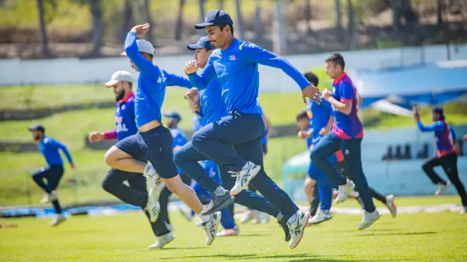 प्रशिक्षणमा खेलाडीहरू