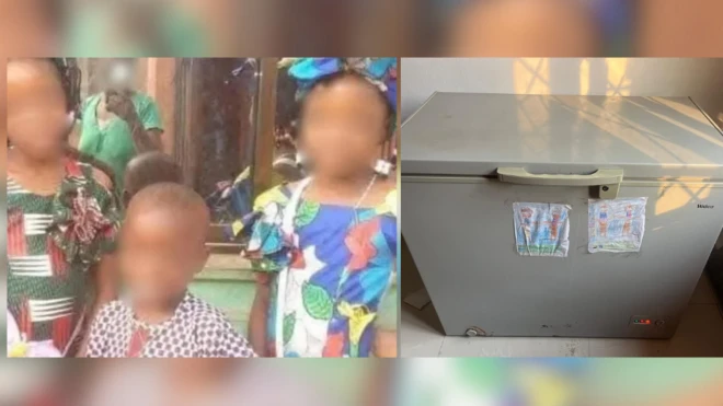 Di three children and di freezer