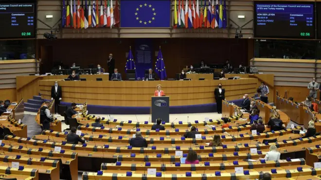 Avrupa Parlamentosu, Brüksel.