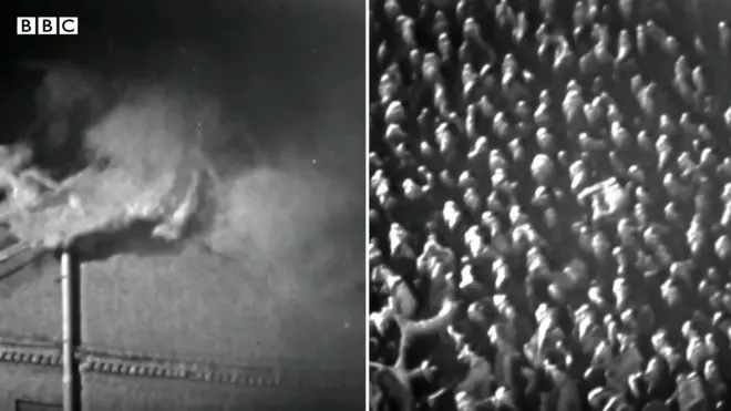 Fumaça branca que depois virou preta