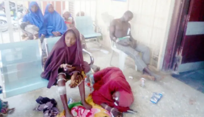 Aworan awọn to farapa ninu ikọlu naa 