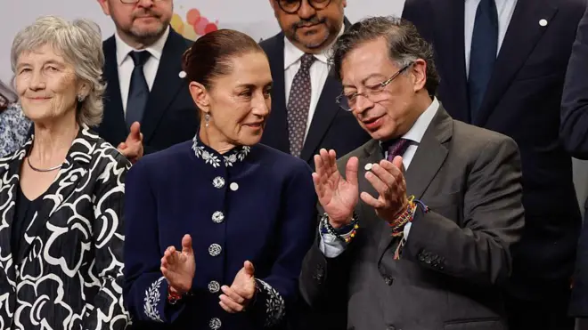 Claudia Sheinbaum y Gustavo Petro