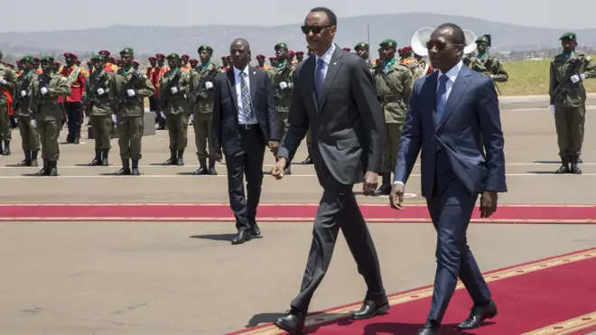 Perezida Patrice Talon(iburyo) nawe yasuye u Rwanda mu 2016