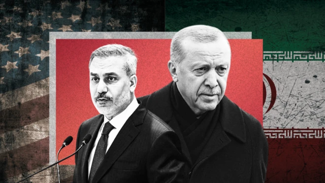 تصویری از رجب طیب اردوغان و هاکان فیدان