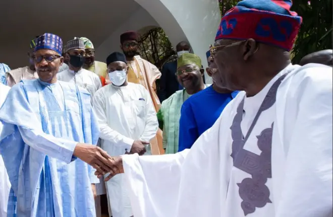 Onyeisiala Muhammadu Buhari na Bola Tinubu