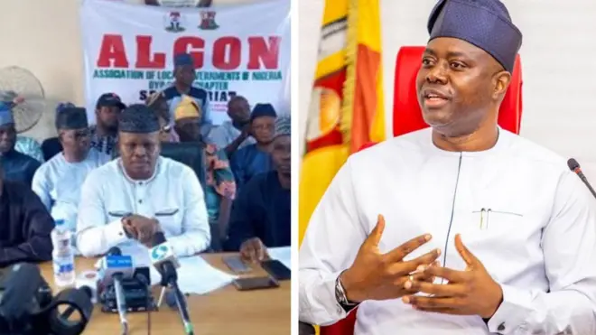 Seyi Makinde atawọn alaga kansu Oyo to da duro