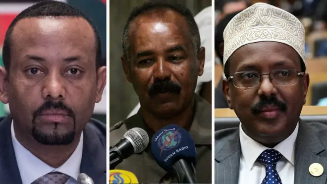 Risalwasaare Abiy, Madaxweyne Isaayaas iyo Madaxweyne Maxamed Cabdulaahi Farmaajo