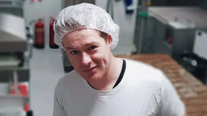 Brian Kavanagh is a vegan butcher for Sgaia's Vegan Meats