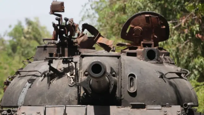 የተቃጠለ ታንክ