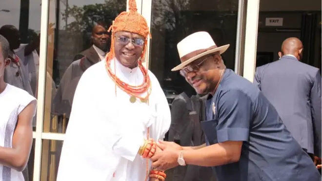 Oba of Benin go Rivers State to go do visit