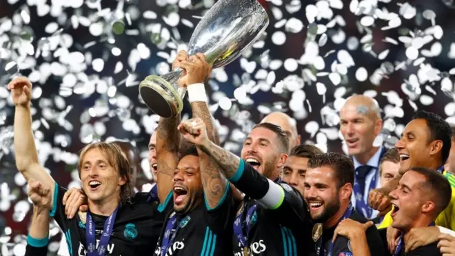 El Real Madrid ha ganado la Supercopa de Europa en cuatro ocasiones.