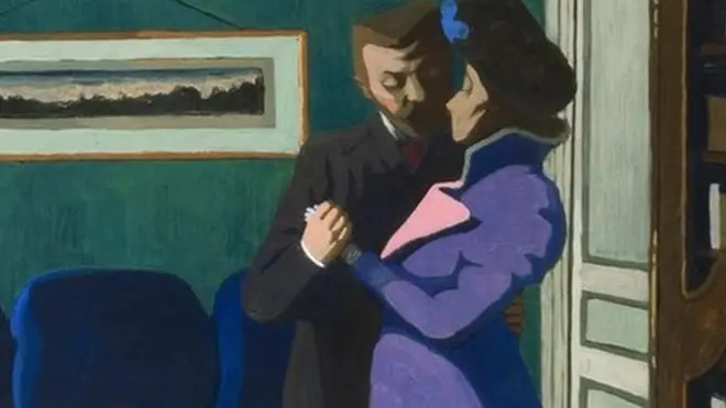 拜访（The Visit），1899，费利克斯·瓦洛顿 （苏黎世美术馆）。